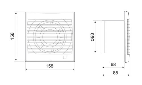 Вентилятор накладной Soler & Palau Decor 100 C Ivory